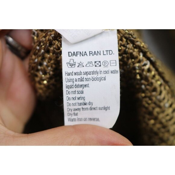 Double U Open Knit Tank and Cardigan-Size Medium-Gold Sparkle-Rare - Picture 3 of 16